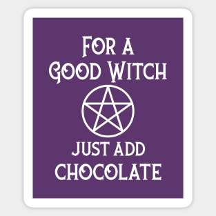 For a Good Witch Just Add Chocolate Cheeky Witch® Sticker